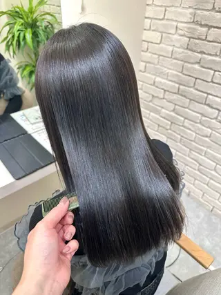 セミロング 髪質改善&ヘアケア 永山若奈のヘアスタイル