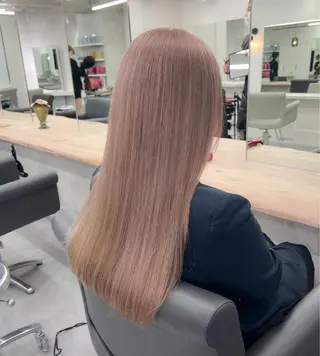 ロング youres hair 髪質改善トリートメント&ヘッドスパ  新宿三丁目店【ユアーズヘア】所属・🦋透明感カラー 👑NODOKA🦋のヘアスタイル