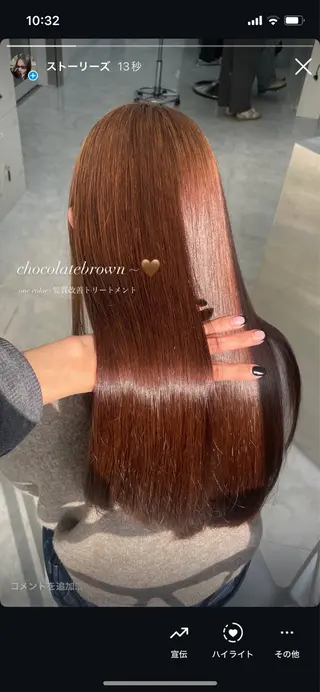 セミロング MOE 福岡韓国ヘア✧︎のヘアスタイル