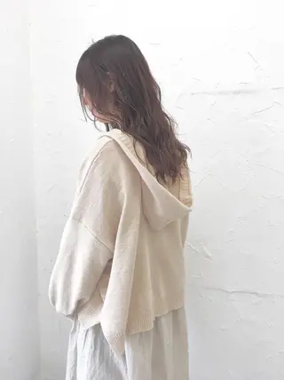 セミロング カラー 大人垢抜け ダブルカラー【上野】のヘアスタイル