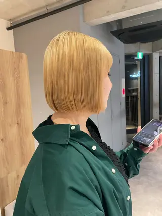 ショート 葉月/ボブ/ 透明感カラー／中目黒のヘアスタイル