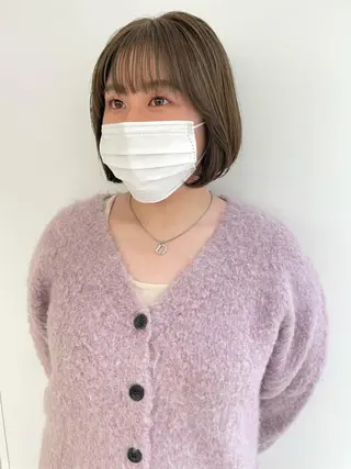 ショート カラー iet.所属・ウルフ/ボブ/耳ツボ ジュエリー◎ricoのヘアスタイル