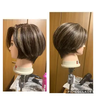 ショート カラー FACE DECO AVEDA所属・河端 春綺のヘアスタイル