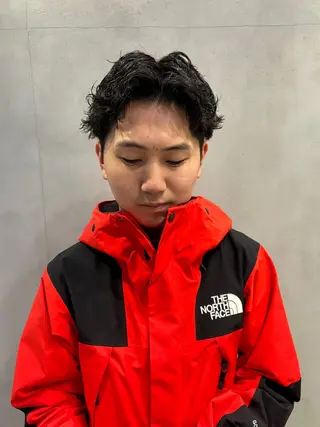 パーマ メンズ 内山 湧勝/ショート パーマ特化美容師のヘアスタイル