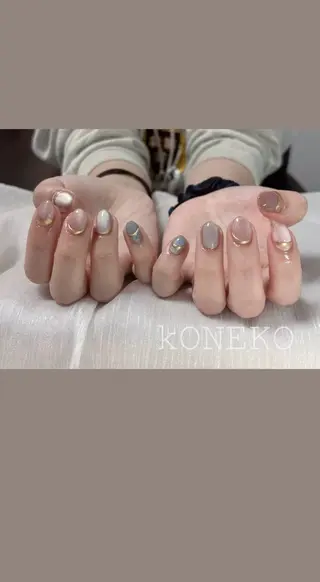 ネイル コネコネイルサロン モデル用のネイルデザイン