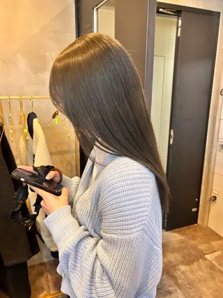 ロング カラー 韓国×髪質改善カラー 💎hinaのヘアスタイル