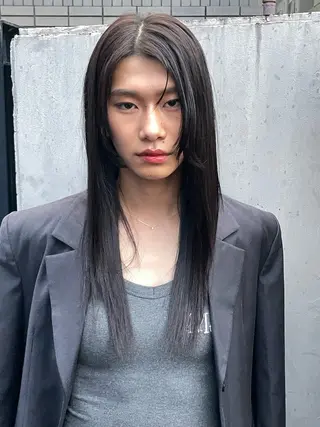 ロング カラー パーマ ONYX 表参道所属・表参道/ハイライト 髪質改善ストレートのヘアスタイル