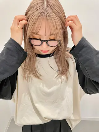 セミロング カラー i.+sapporo所属・ショート/レイヤー /札幌/小山内のヘアスタイル