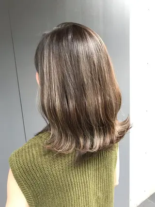 ミディアム カラー 店長担当🌟 矢吹ガブリエル🌟のヘアスタイル