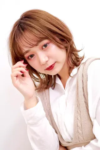 ミディアム La fith hair rond 立川店所属・kyosuke 透明感カラーのヘアスタイル