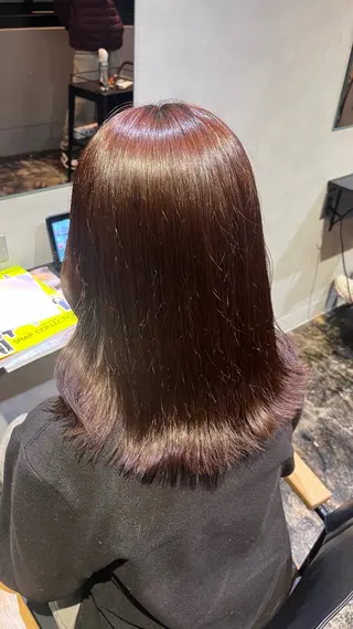 ミディアム カラー 透明感カラー/パーマ 🌀アオノのヘアスタイル