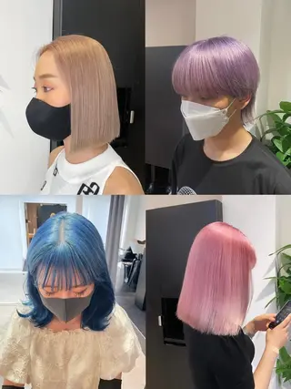 ミディアム 艶髪カラー✨ misaki .のヘアスタイル