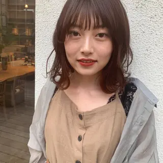 ミディアム カラー 銀座🤍ボブ/ ミディアム/佐野夢美のヘアスタイル