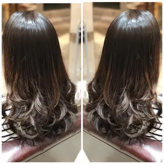 セミロング カラー 小山内 龍一郎 店長のヘアスタイル