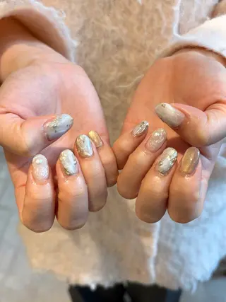 ネイル カラー/手書きネイル COCORO 🎀のネイルデザイン