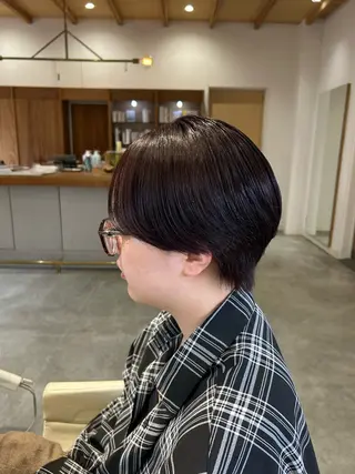 ショート カラー 佐藤悠生/ メンズカット．パーマのヘアスタイル