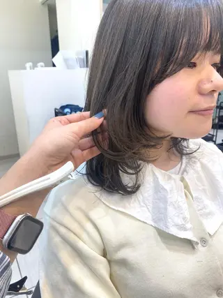 ミディアム カラー 韓国ヘア／艶カラー minamiのヘアスタイル