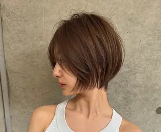 ショート Lond Role所属・🎀透明感ブラウ ンshizuka🎀のヘアスタイル