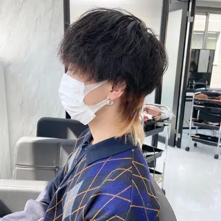 ショート カラー メンズ ミルボンAujua認定サロン Ria OSAKA 梅田所属・メンズ、エクステ特化 Ryuのヘアスタイル