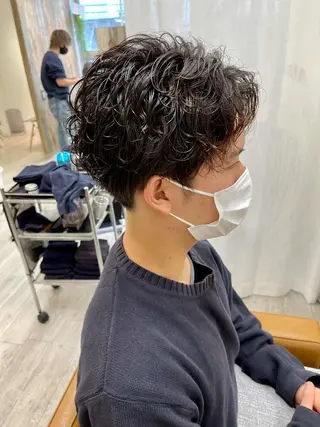 ショート パーマ メンズ メンズ専門 Stylist吉川のヘアスタイル