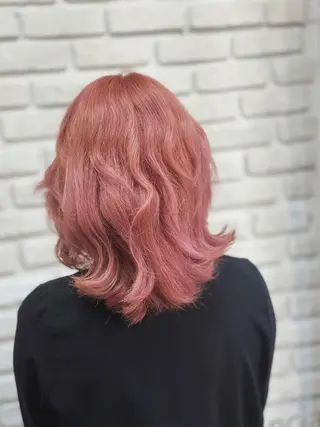 ミディアム カラー メンズパーマ 本多のヘアスタイル