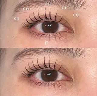 マツエク・マツパ NORA hinataのマツエク・マツパデザイン