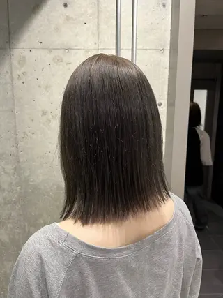 セミロング カラー ヘアアレンジ 透明感カラー・ボブ リクト📸のヘアスタイル