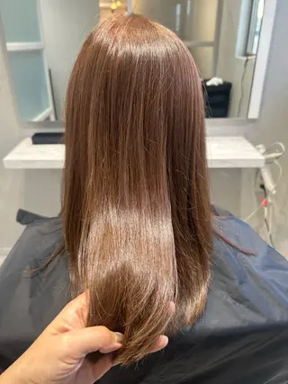 セミロング カラー 髪質改善✨似合わせ カット✂️加藤真紀のヘアスタイル