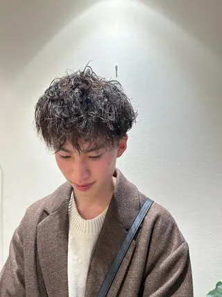 ショート パーマ メンズ Nonoka 当日予約歓迎のヘアスタイル