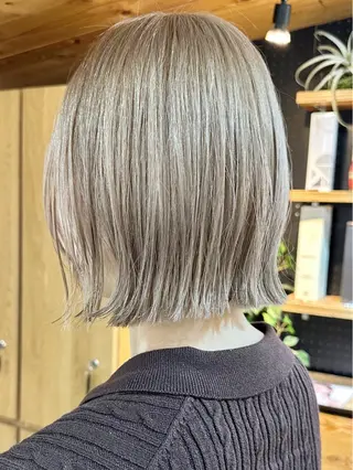 ミディアム カラー ブリーチダブルカラー 【koide】のヘアスタイル