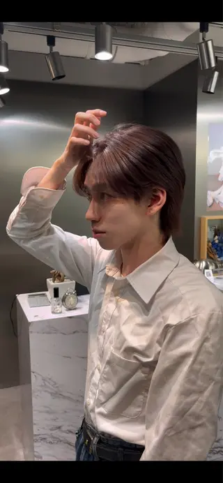 ショート カラー メンズ ブリーチ矯正/ ブリーチ特化mikaのヘアスタイル