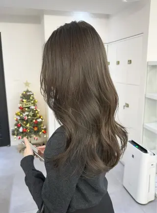 セミロング AHNKISM所属・髪質改善/艶カラー HANAのヘアスタイル