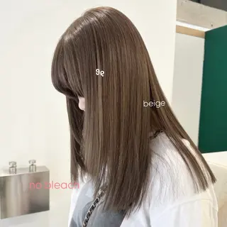 ミディアム カラー M所属・ハイトーン/透け感 カラー🎀真香のヘアスタイル