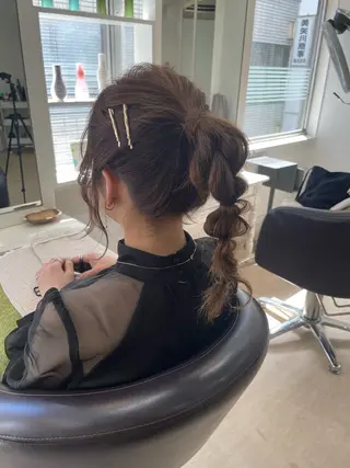 ヘアアレンジ 🫧arisa🫧 レイヤー/アレンジのヘアスタイル