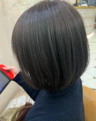 ショート 縮毛矯正/ブリーチ なしダブルカラー輝希のヘアスタイル