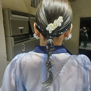 ヘアアレンジ 🇰🇷透明感×ハイ トーン🌟tomoのヘアスタイル