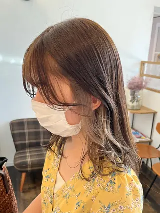 ミディアム カラー 伊藤ゆかり/髪質改善 /透明感カラーのヘアスタイル