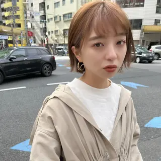 ショート 透明感カラー│ レイヤーヘア中居美樹のヘアスタイル