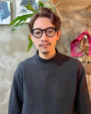 ショート カラー メンズ 木村陸弥 透明感/ 赤み消し/オリーブのヘアスタイル