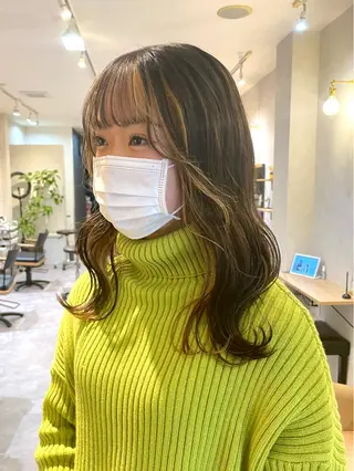 セミロング カラー salowin梅田茶屋町north所属・くがれいじ 梅田/ショート/ボブのヘアスタイル