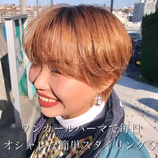 ショート 🩵縮毛矯正/ブリー チ/髪質改善/いつかのヘアスタイル