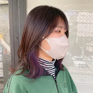 セミロング カラー 艶髪/巻ける縮毛矯正 /髪質改善naoのヘアスタイル