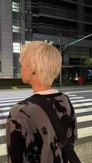 ショート カラー ROVER所属・モテメンズヘア／ 艶カラー YURIのヘアスタイル