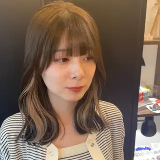 セミロング カラー ACTION心斎橋店 Lisaのヘアスタイル