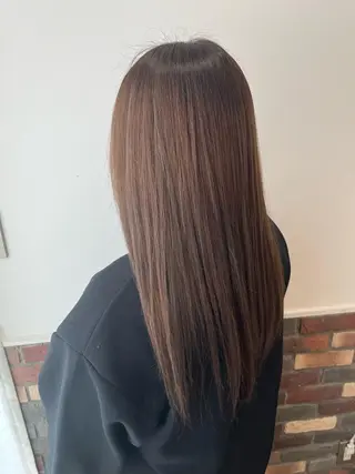 ロング カラー ボブ🍊暖色カラー 浅草【Bob美容師】のヘアスタイル