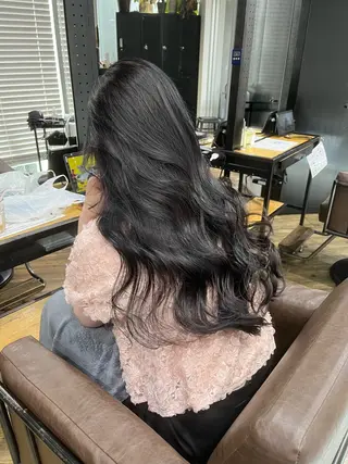 ロング カラー ブリーチ✨ハイライト 透明感カラー/アヤノのヘアスタイル