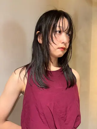 ミディアム mio／ 大阪美容室のヘアスタイル