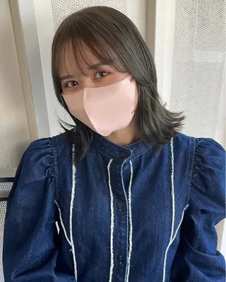 ミディアム はまだ かんたのヘアスタイル