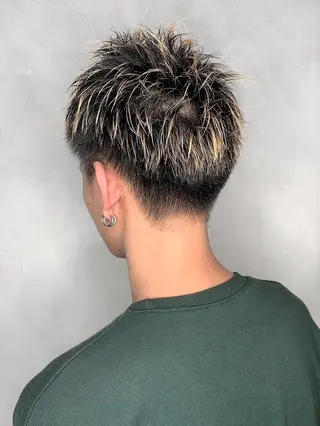 ミディアム カラー メンズ N° il duca 札幌のヘアスタイル