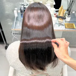 セミロング TRUNS所属・こうた/髪質改善 ストレート/ヘアケアのヘアスタイル